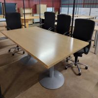 D09 - Boardroom table 8 x seater size 2m x 1.2 @ R3500.00 & Chair R950.00 each 2
